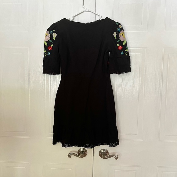 asos mini dress with flower details - Picture 2 of 4
